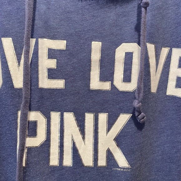 Pink love hoody sweatshirt , size xtra small - Picture 2 of 7